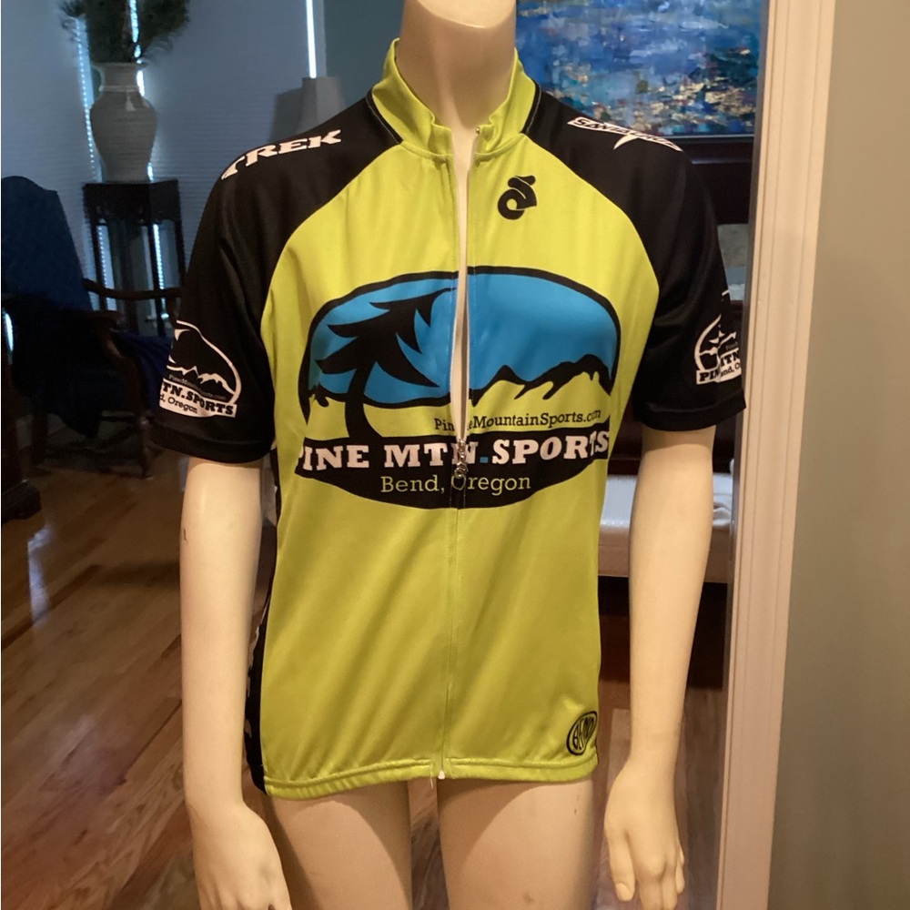 Lime Green Cycling Jersey - Short Sleeve